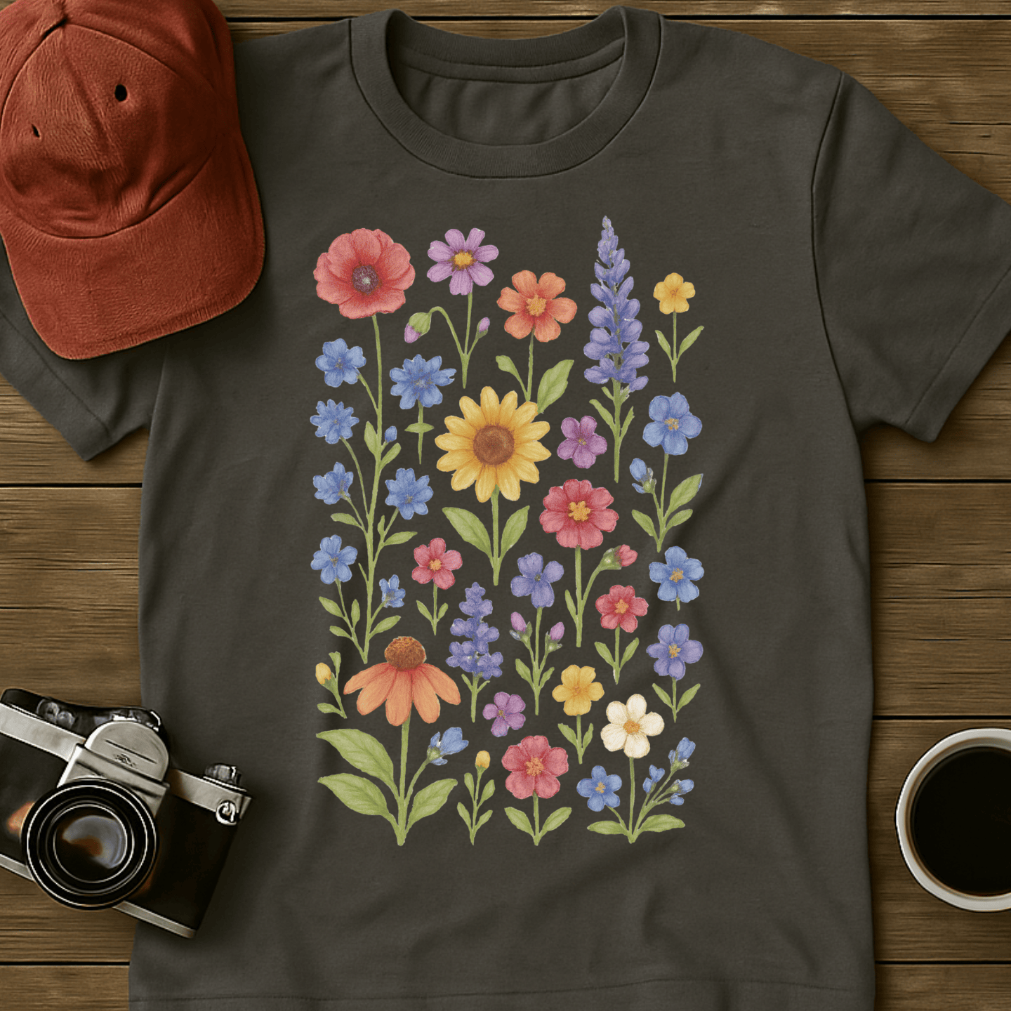 Whimsical Wildflowers III T-Shirt