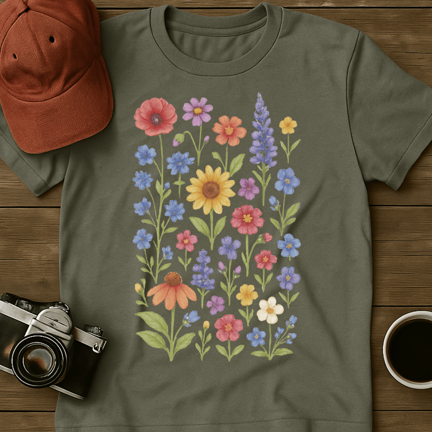 Whimsical Wildflowers III T-Shirt