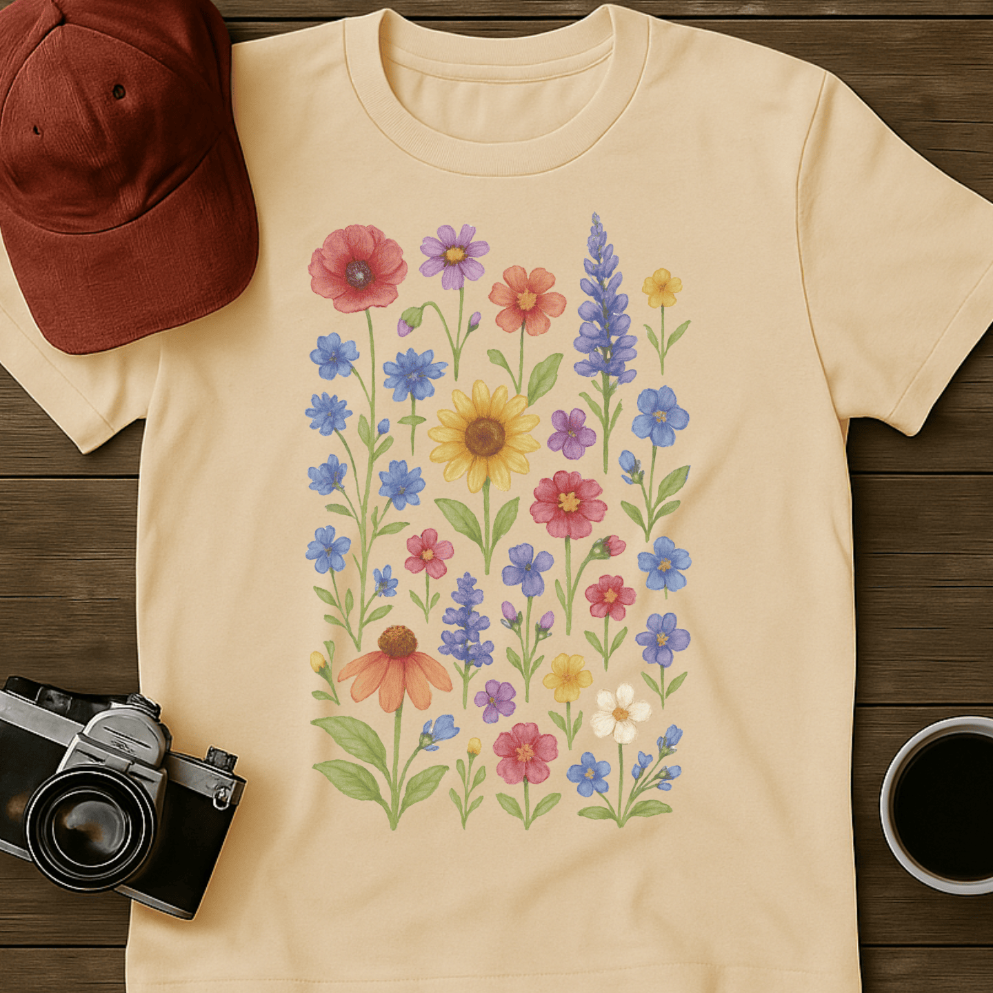 Whimsical Wildflowers III T-Shirt