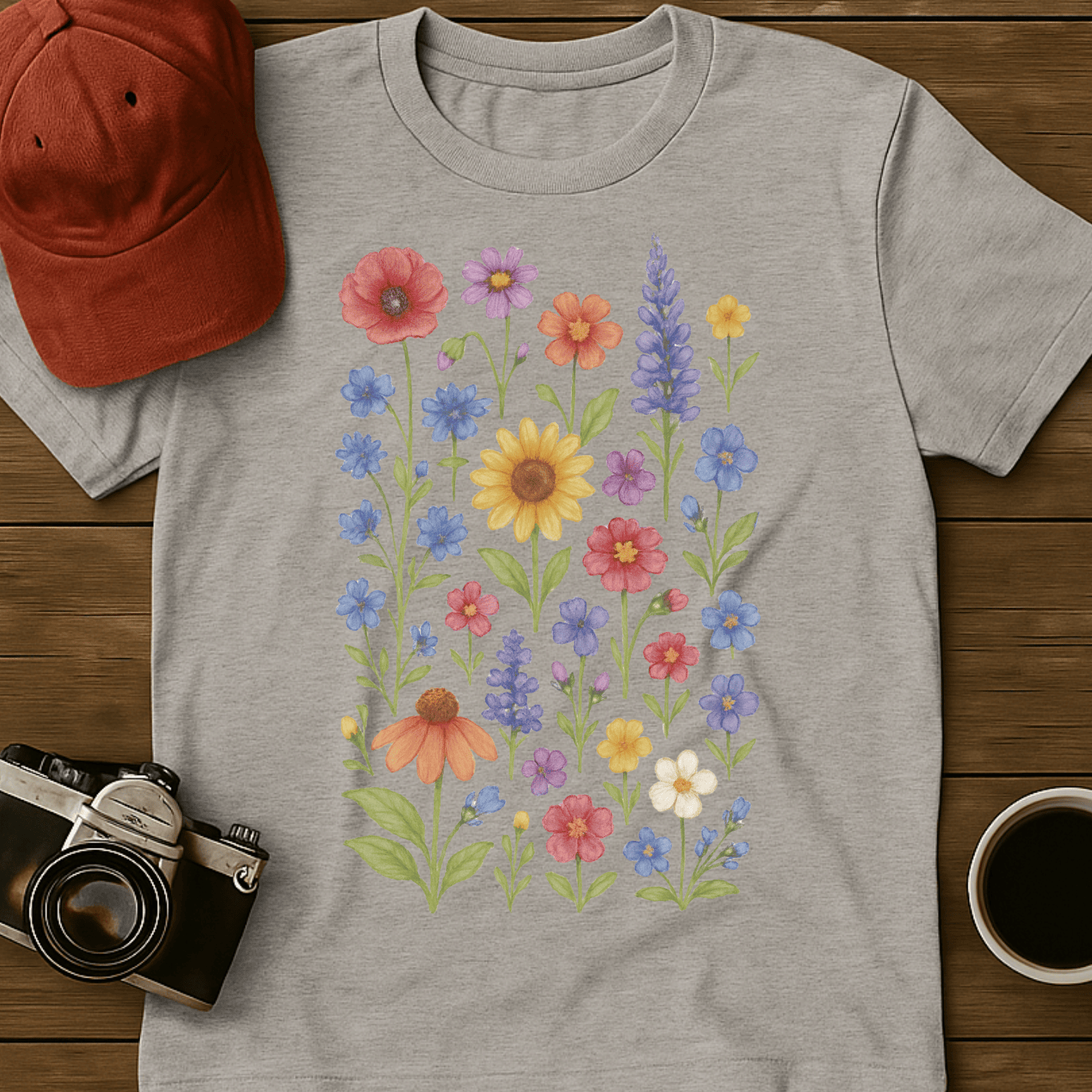 Whimsical Wildflowers III T-Shirt
