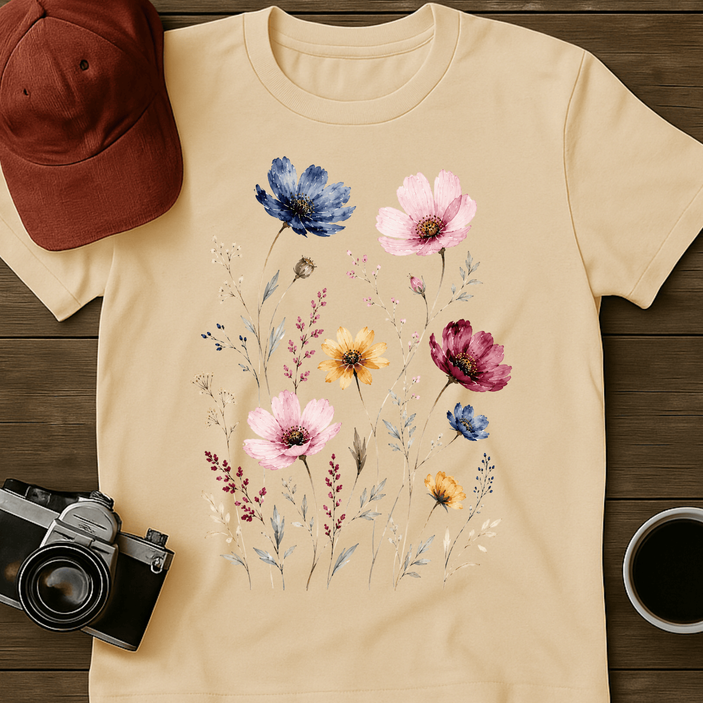Pressed Wildflowers I T-Shirt