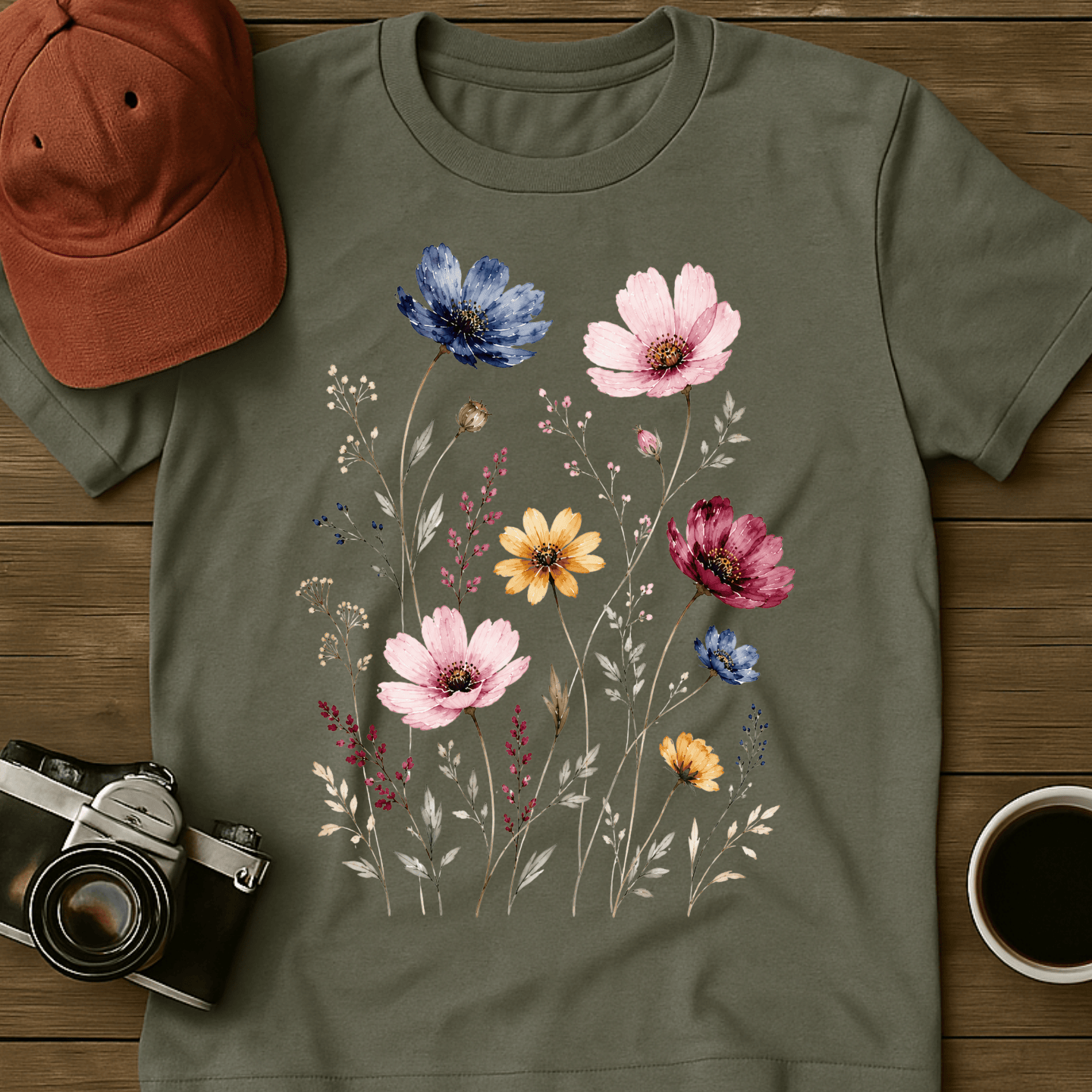 Pressed Wildflowers I T-Shirt