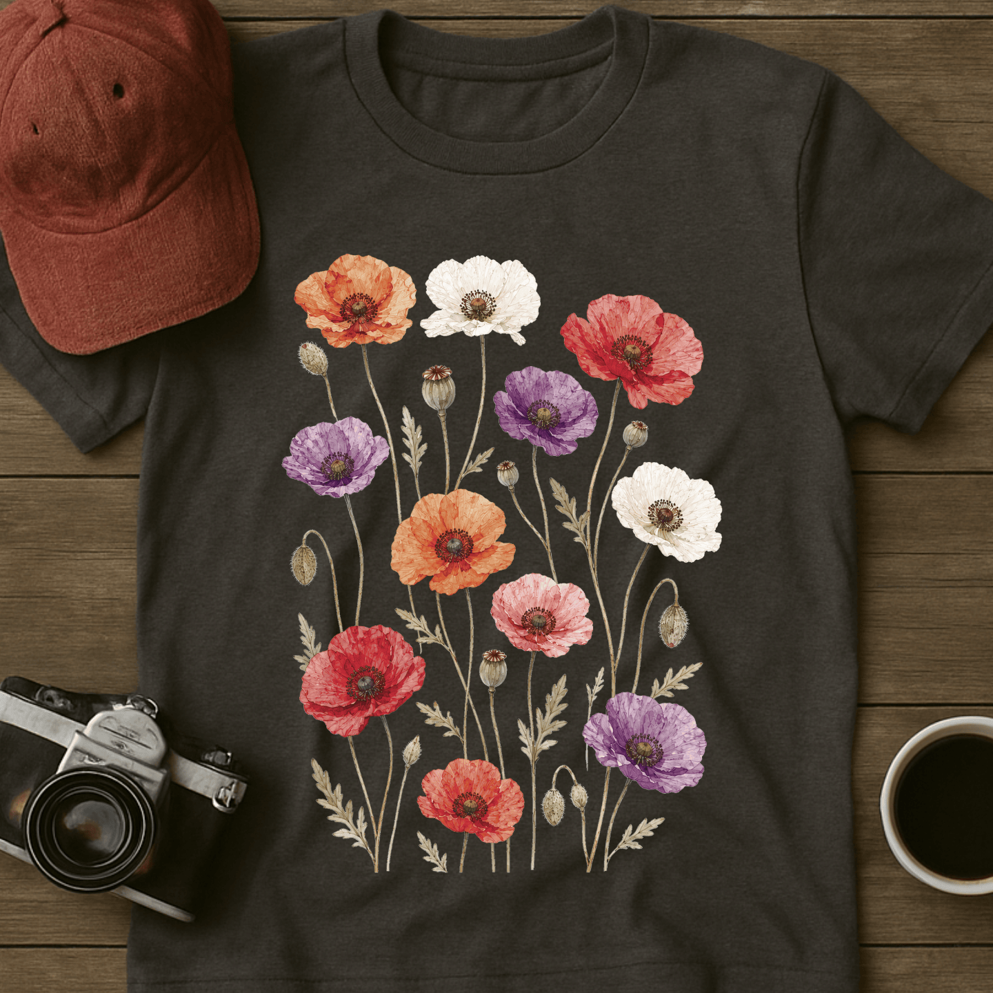 Pressed Poppies T-Shirt