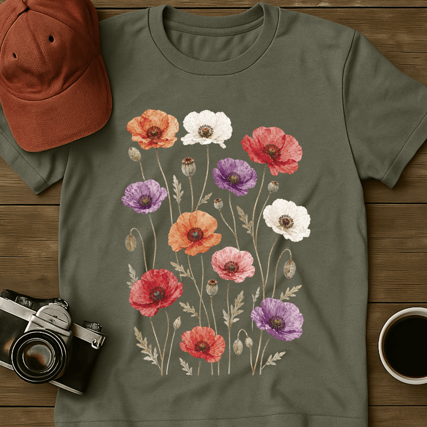 Pressed Poppies T-Shirt
