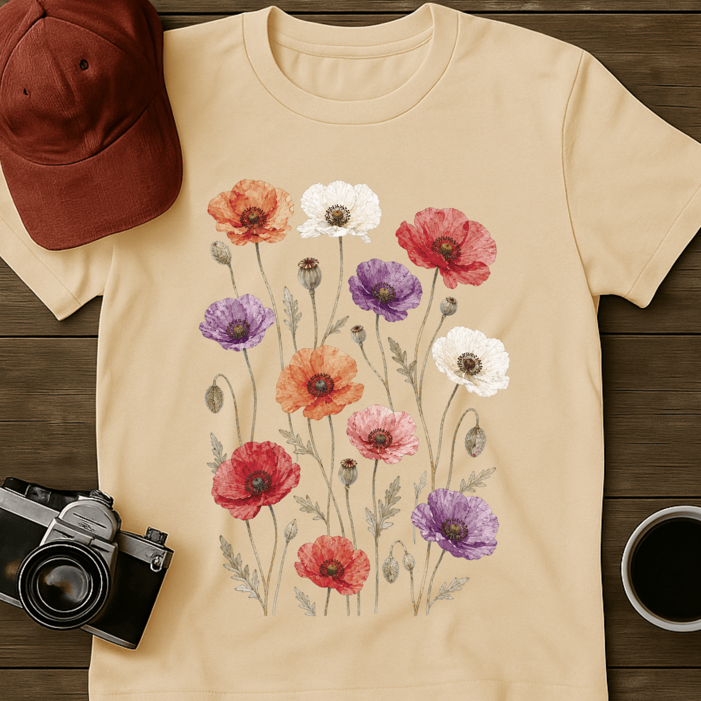 Pressed Poppies T-Shirt