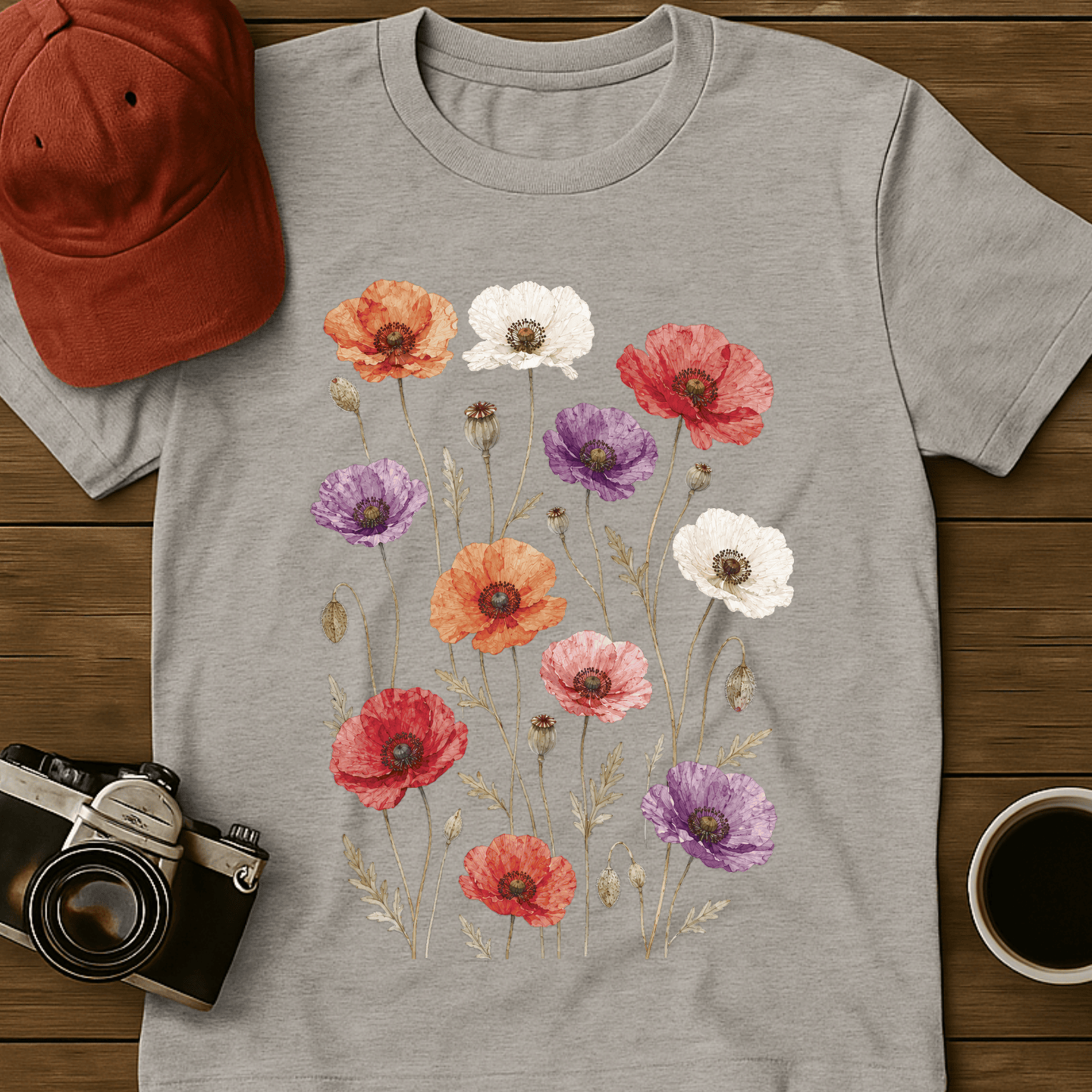 Pressed Poppies T-Shirt