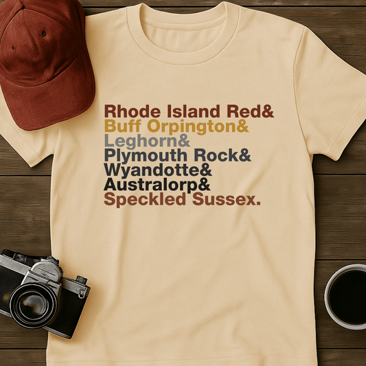 Colorful Backyard Breeds I T-Shirt