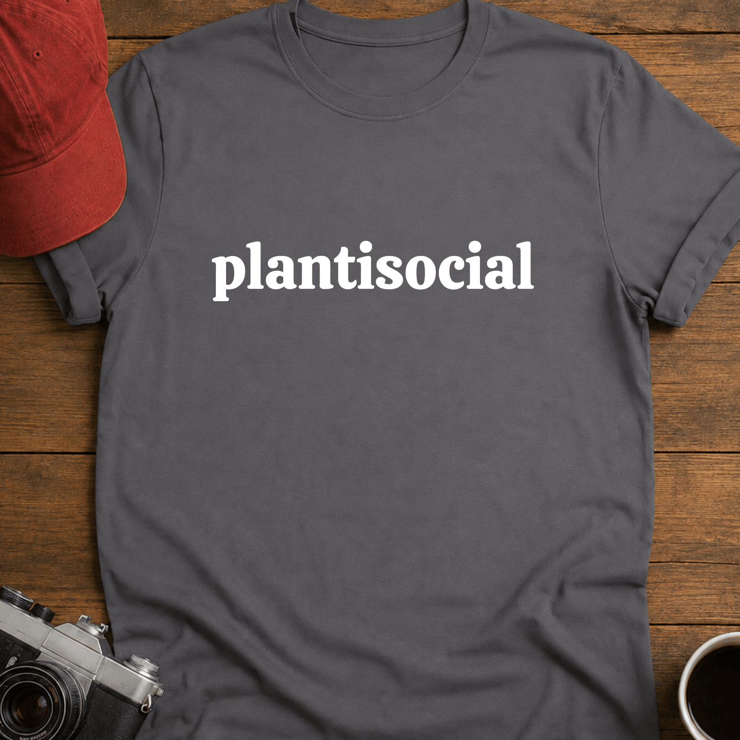 Plantisocial Text T-Shirt