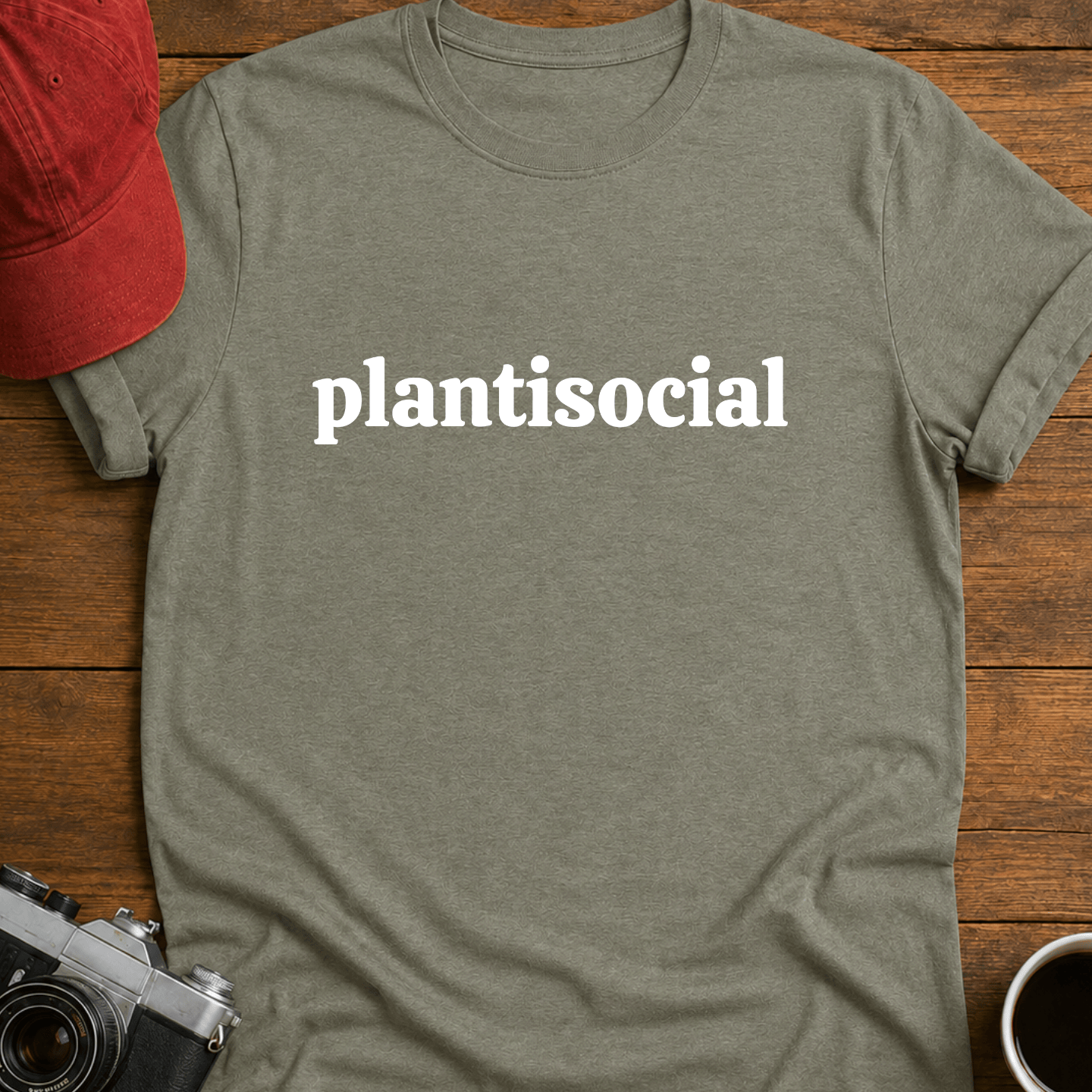Plantisocial Text T-Shirt