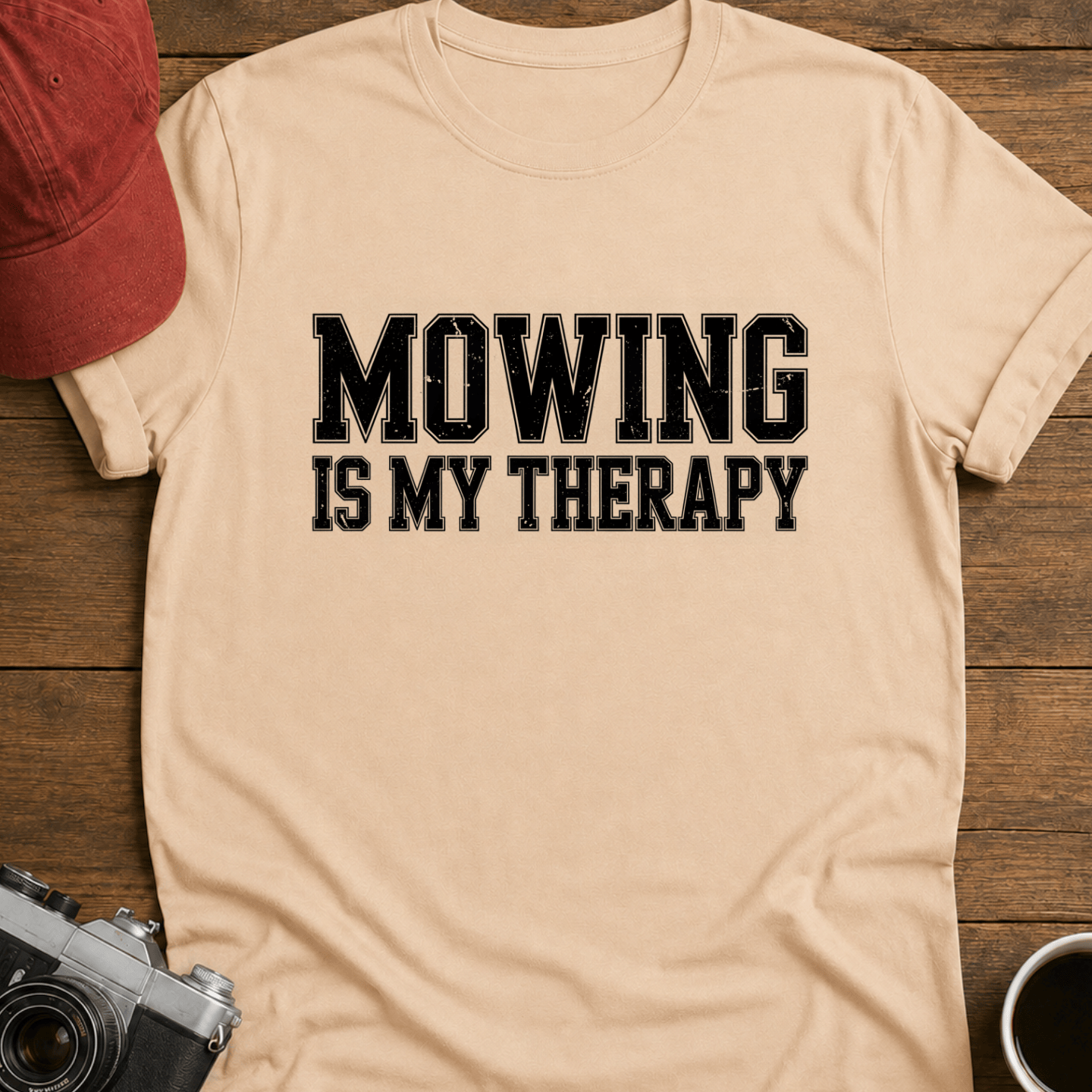 Mowing Is My Therapy T-Shirt