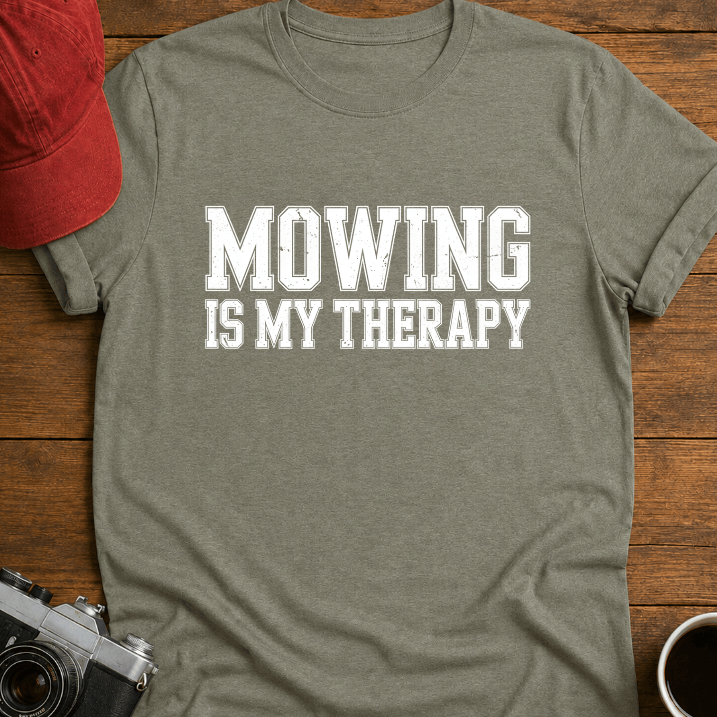 Mowing Is My Therapy T-Shirt