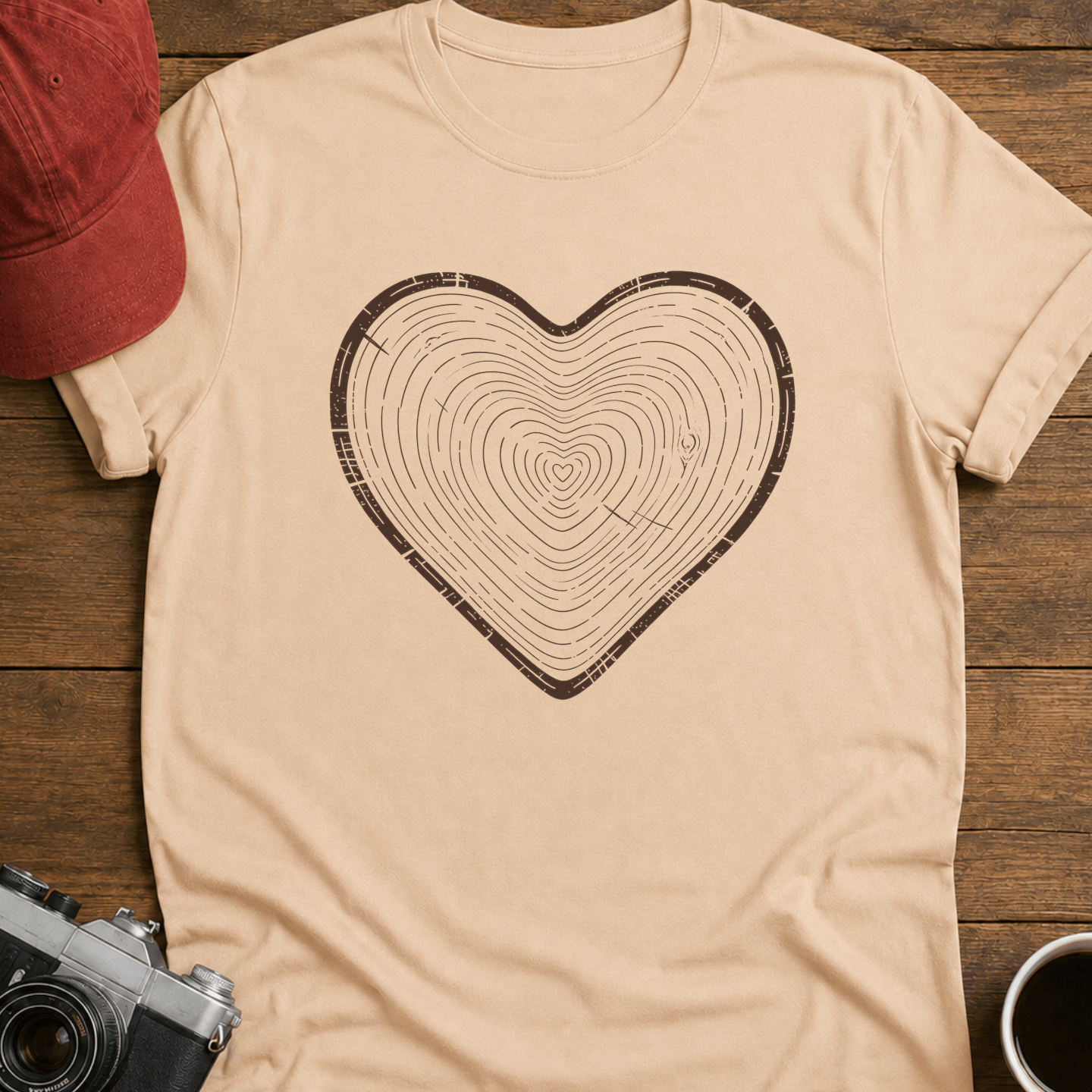 Tree Ring Heart T-Shirt