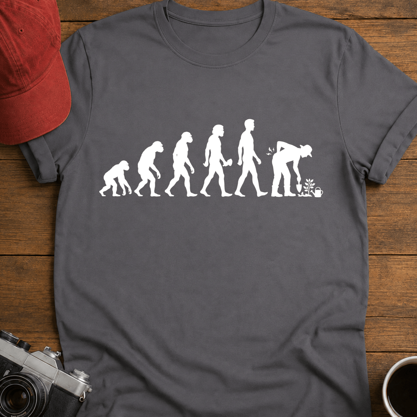 Evolution of a Gardener T-Shirt