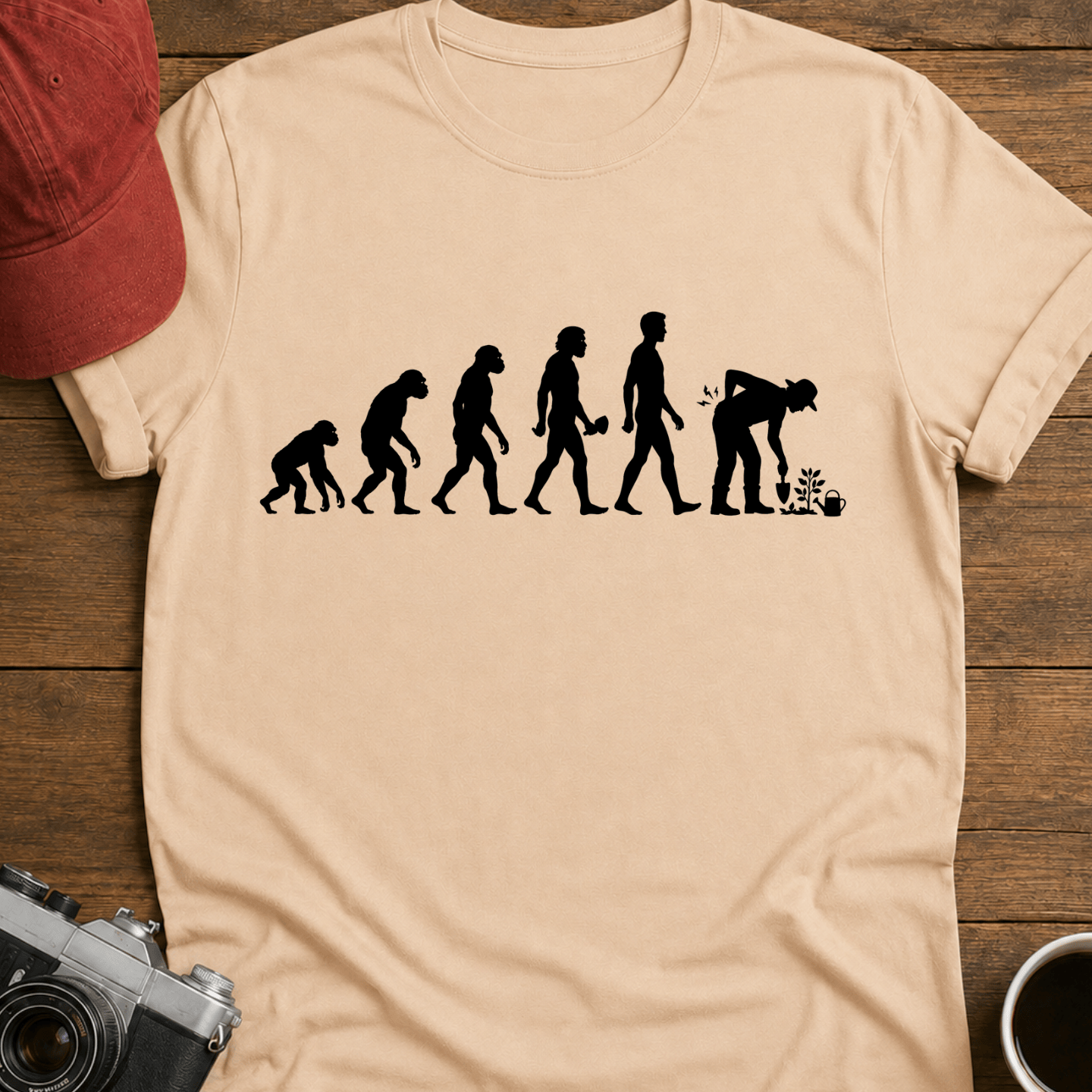 Evolution of a Gardener T-Shirt
