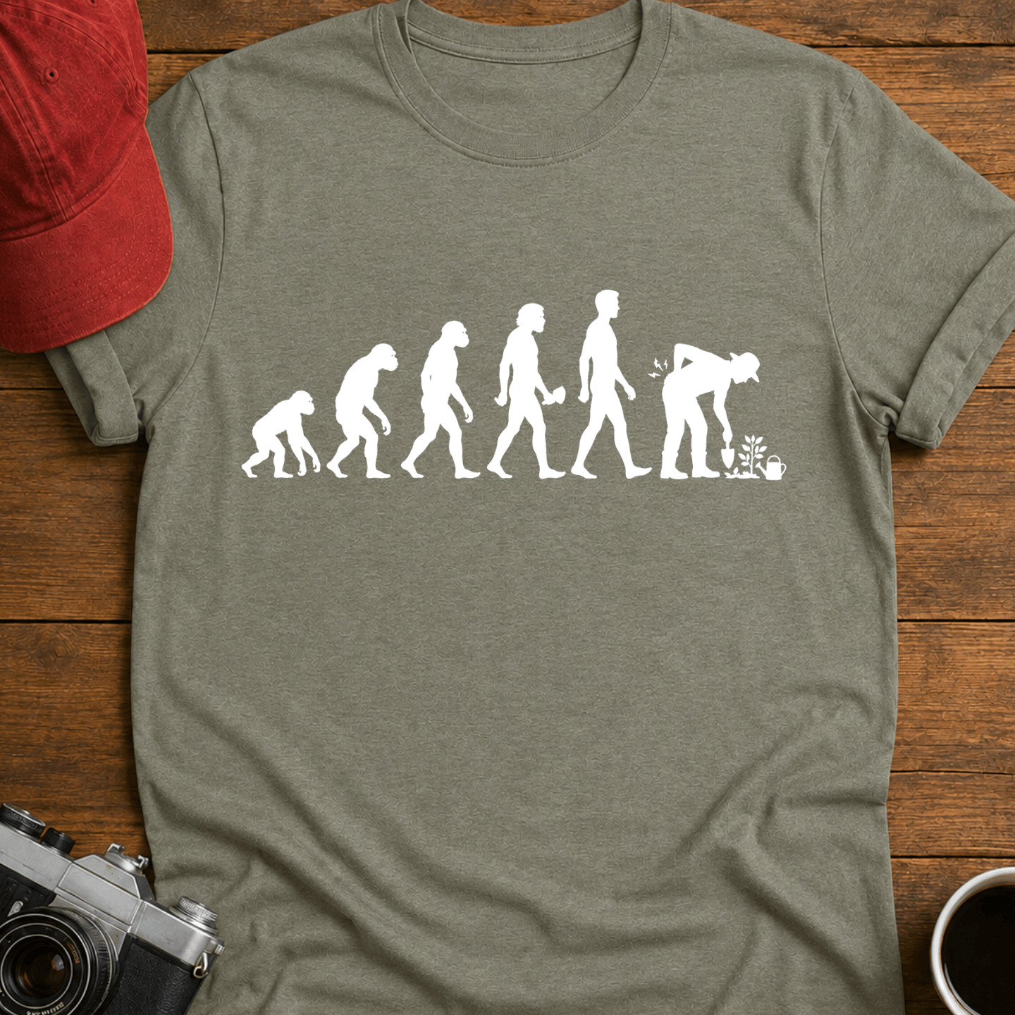 Evolution of a Gardener T-Shirt