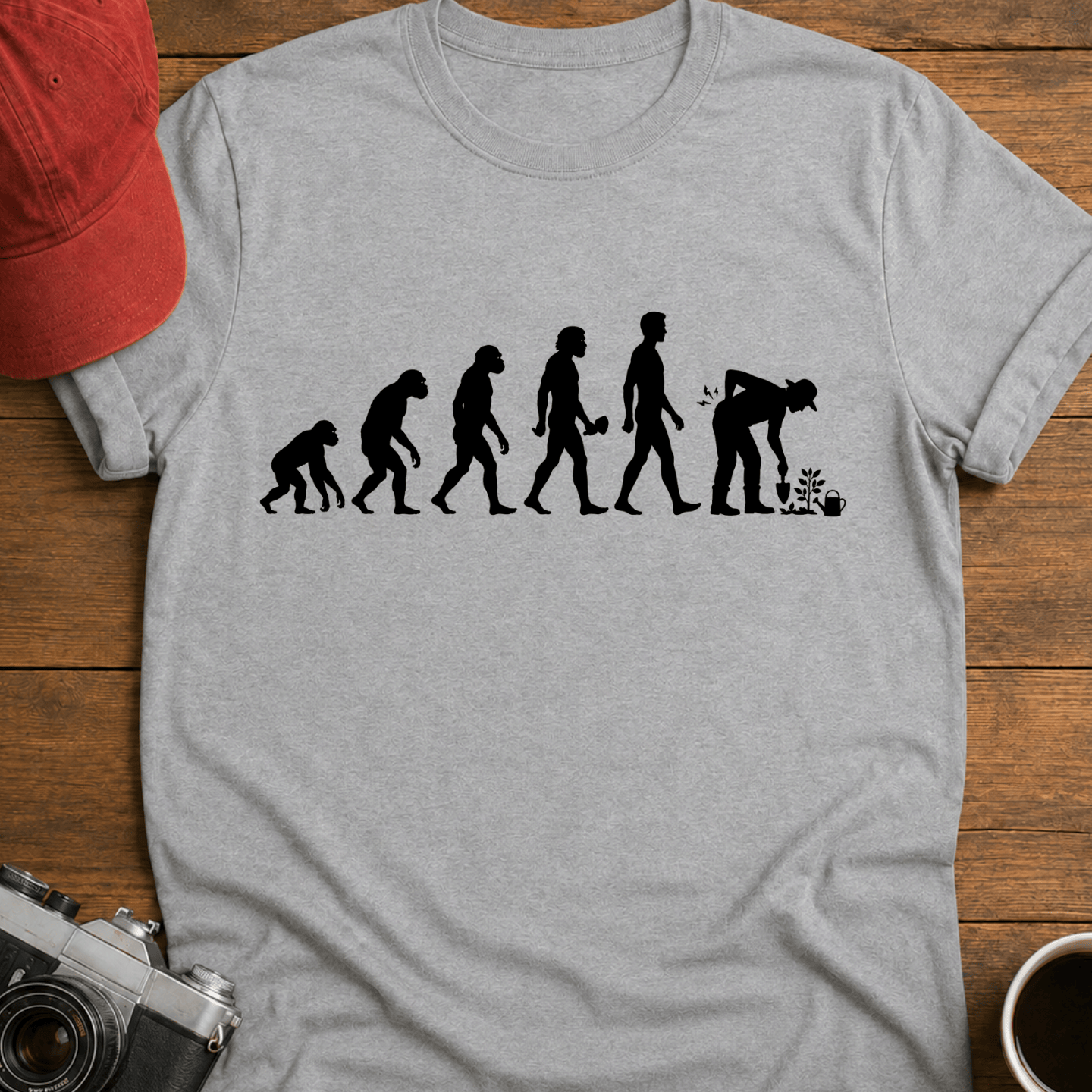 Evolution of a Gardener T-Shirt