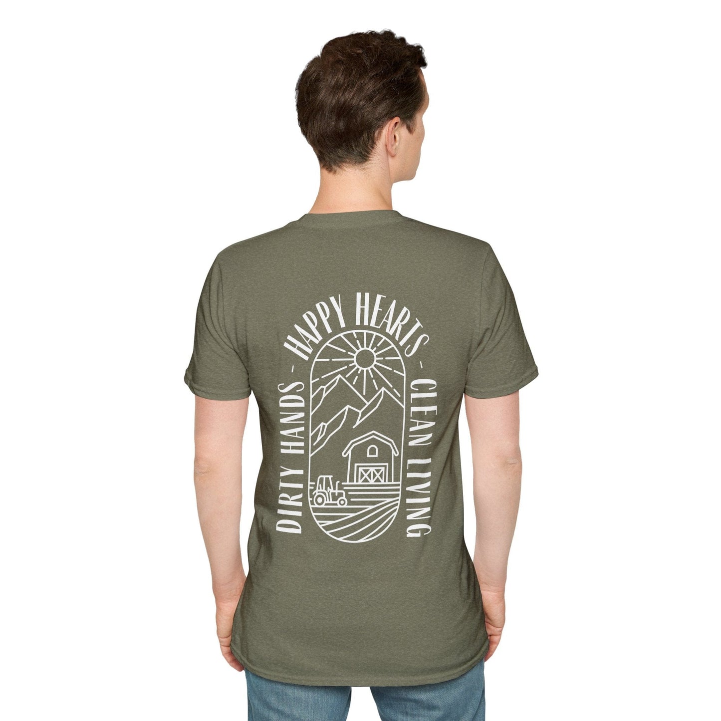 Clean Living Farm T-Shirt (BACK)
