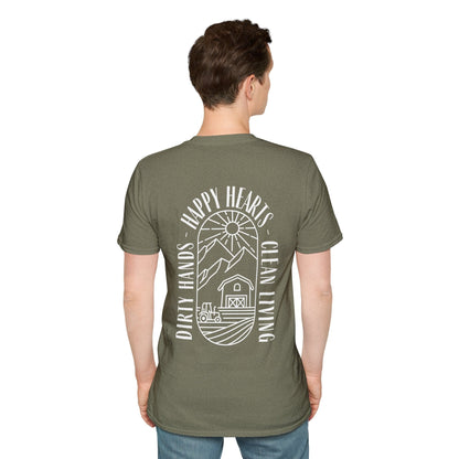 Clean Living Farm T-Shirt (BACK)