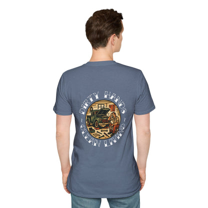 Clean Living Garage T-Shirt (BACK)